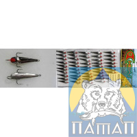 Блесна зимняя с 3 кр. никель № 12 (50/уп ц/шт) Милдас