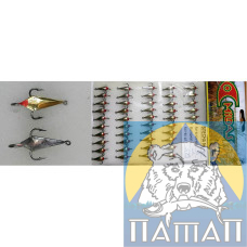 Winter spinner with 3 cr. brass No. 01 (50/pack c/pcs) Mildas