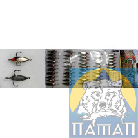 Winter spinner with 3 cr. brass No. 19 (50/pack c/pcs) Mildas