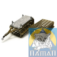 Кормушка фидерная кв.'Ай подсекай' 080 гр 58 мм грунтозапец и вертлюг
