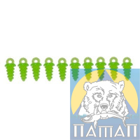 Шуруп для бойла (пластик) зеленый Mad-Carp