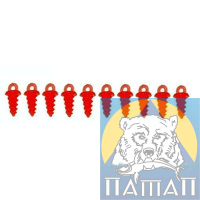 Шуруп для бойла (пластик) красный Mad-Carp
