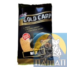 Прикормка Ай подсекай! 'GOLD CARP'- Мед 1кг/15ящ