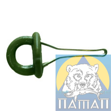 Клямки для макушатника Пустушка зелена запаяна (100шт в уп, ціна шт.)