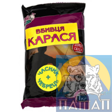 Прикормка Ай подсекай! Убийца Карась Чеснок+ Чебрец 1кг/15ящ