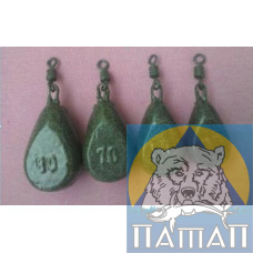 Груз FryFish карповый Плоский (ин-лайн) 100г краш.