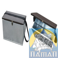 Ящик оцинкованый с мягким сиденьем большой 20х40х32