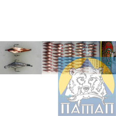 Winter spinner with 3 cr. copper No. 04 (50/pack c/pcs) Mildas