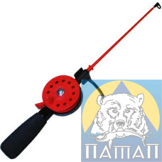 Winter fishing rod IFR-2000L neoprene handle, long.  Adams with small cat.